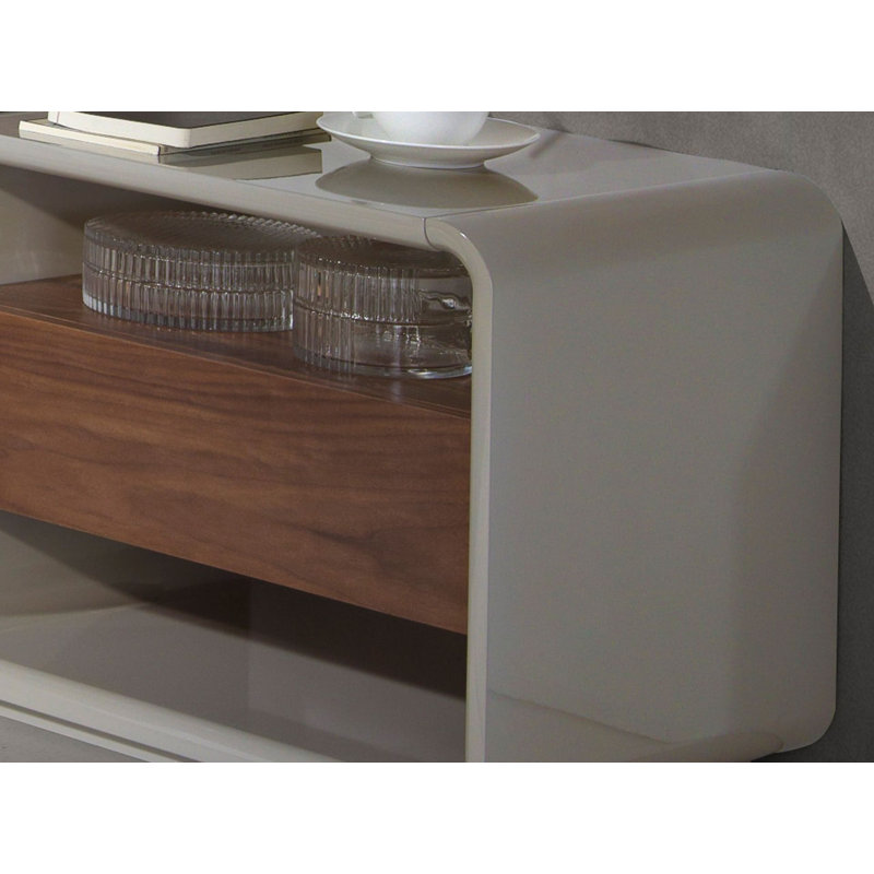 55cm W Manufactured Wood Bedside Table