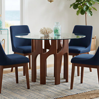  46" Glass Top Dining Table