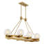 Lustre linéaire en laiton 8 lumières Darien-71214698