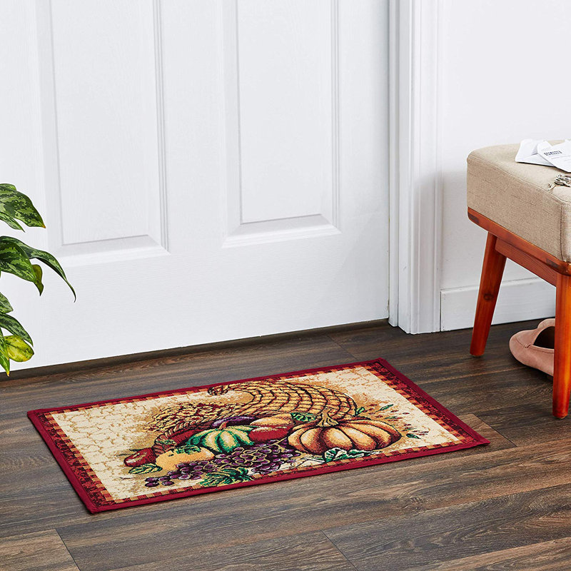 Marcelino Cotton Floral Indoor Rug