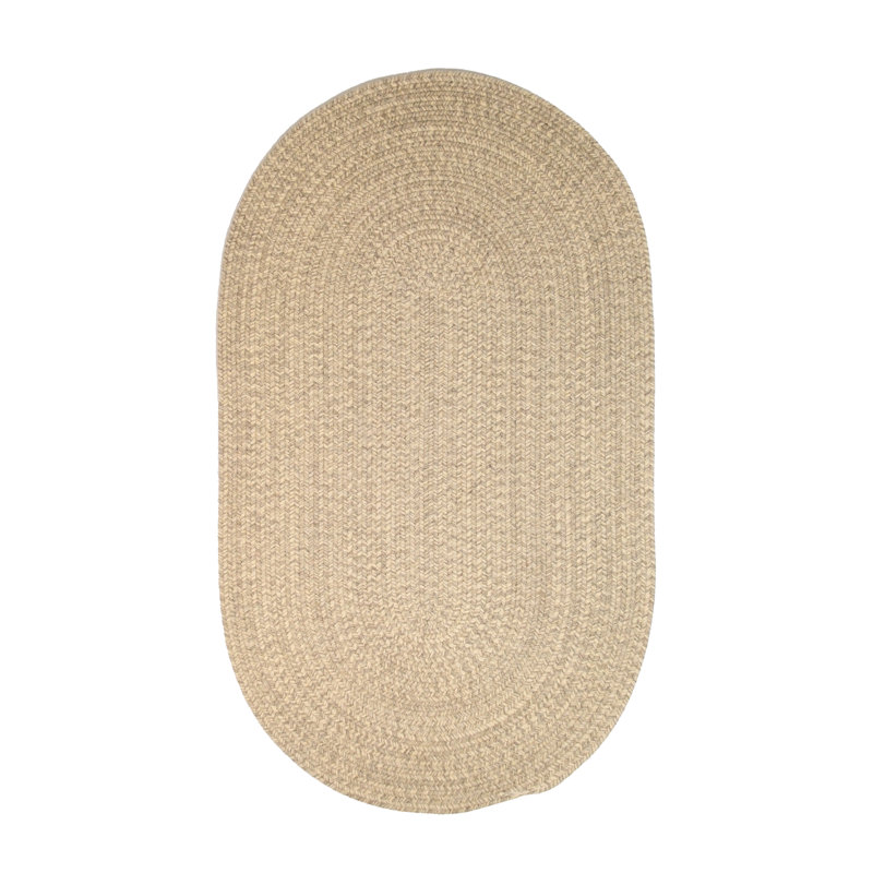 Tapis d'intérieur tout en tweed tissé naturel3, Ovale 2 pi x 4 pi