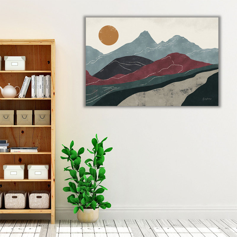 Pérou Trails - reproduction d'art sur toile, H 32 po x l 48 po