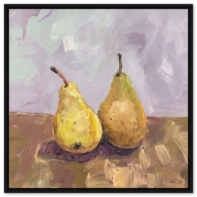 Fruity Impressions Canvas Food & Beverages Print by Oliver Gal, Black Frame, 12 x 12