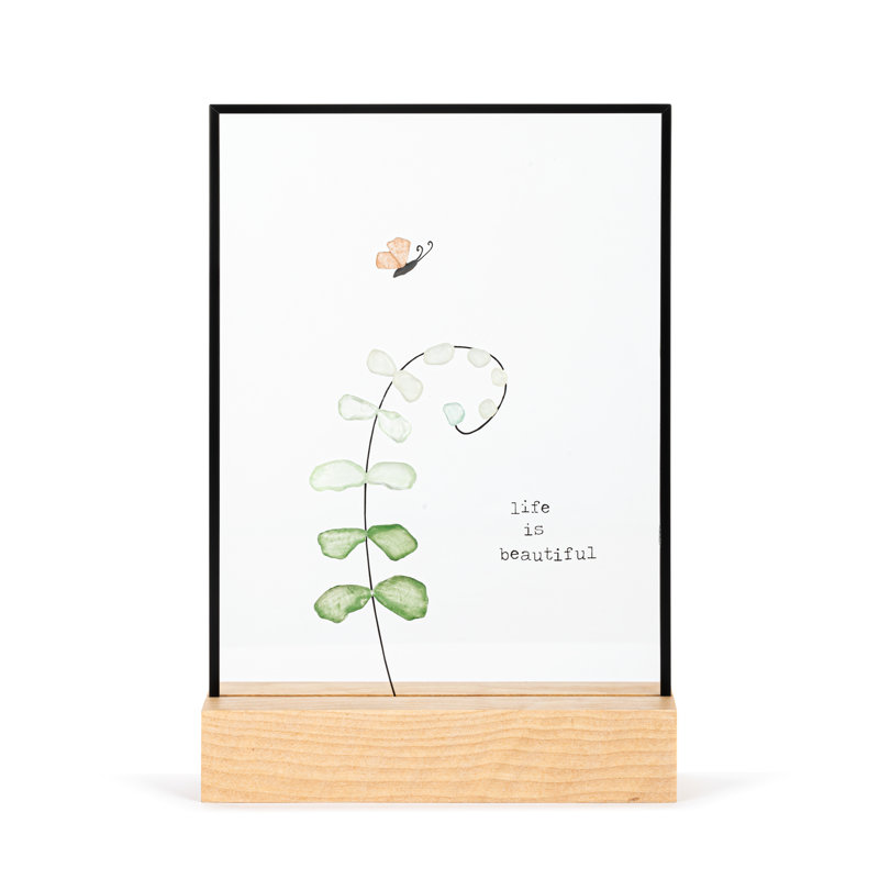 Life Is Beautiful Large Suncatcher - 5X7in
