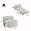 Fauteuil à billes pliable Latina, gris clair