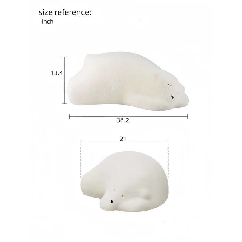 Polar Bear Bean Bag Made Of Shaped Sponge For Leaning On
