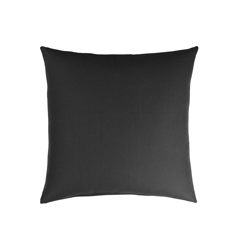 Sunbrella® Throw Square Indoor/Outdoor Pillow Cover & Insert, 18" x 18", Canvas Black