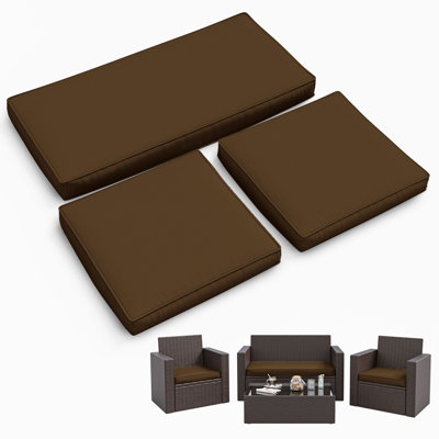 3-Piece Outdoor Seat Cushion Set