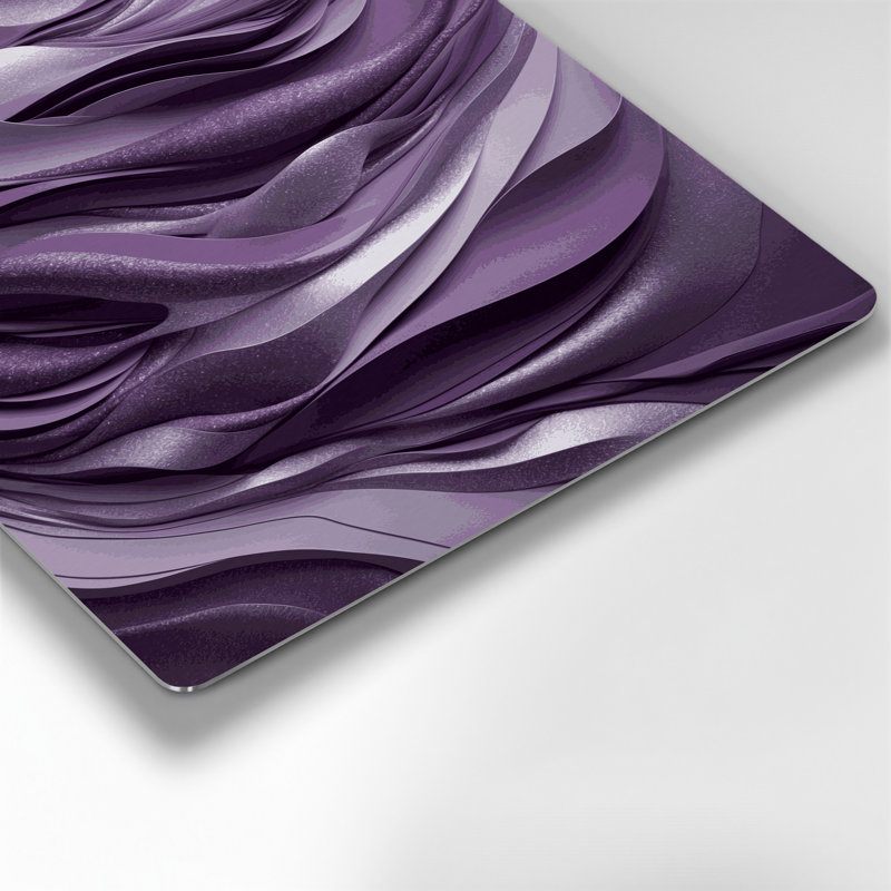 «Abstract Landscape 61», art mural en métal mauve, H 11 po x l 14 po