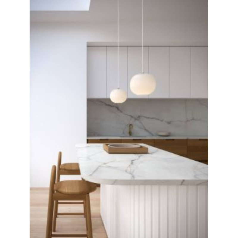 1 - Light White Sphere Pendant, Cream