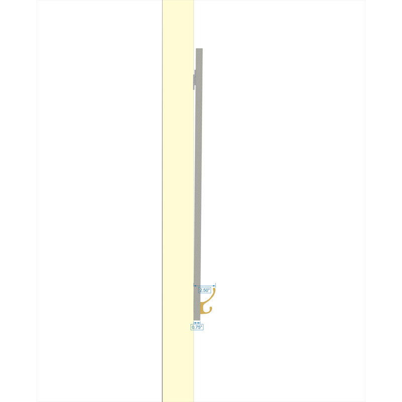Veyron Engineered Wood Flat Wall Mirror