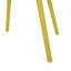 Élégante chaise en polypropylène jaune - Design Lotus pour les réceptions en plein air avec des places assises