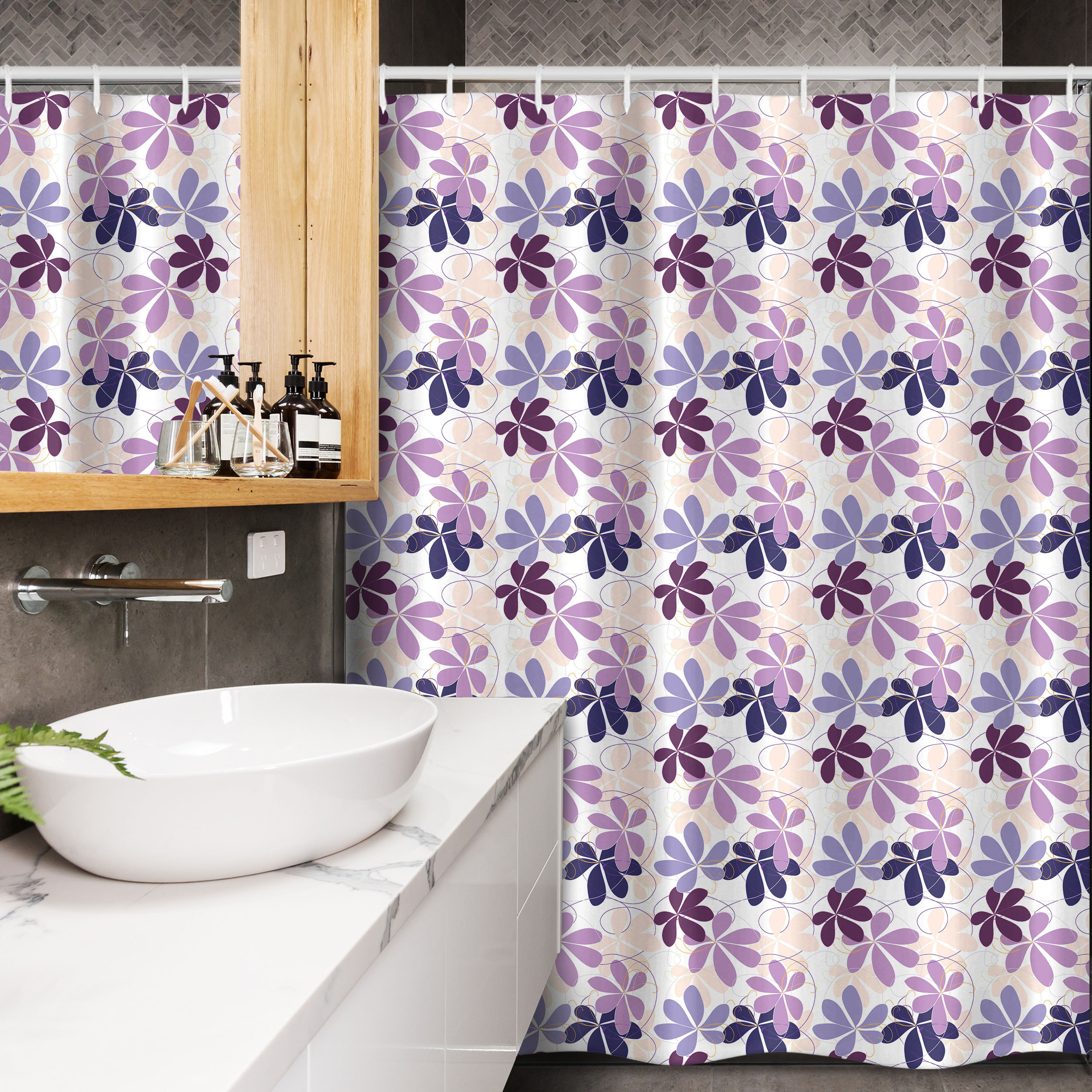 East Urban Home Alrahman Shower Curtain with Hooks Included | Wayfair