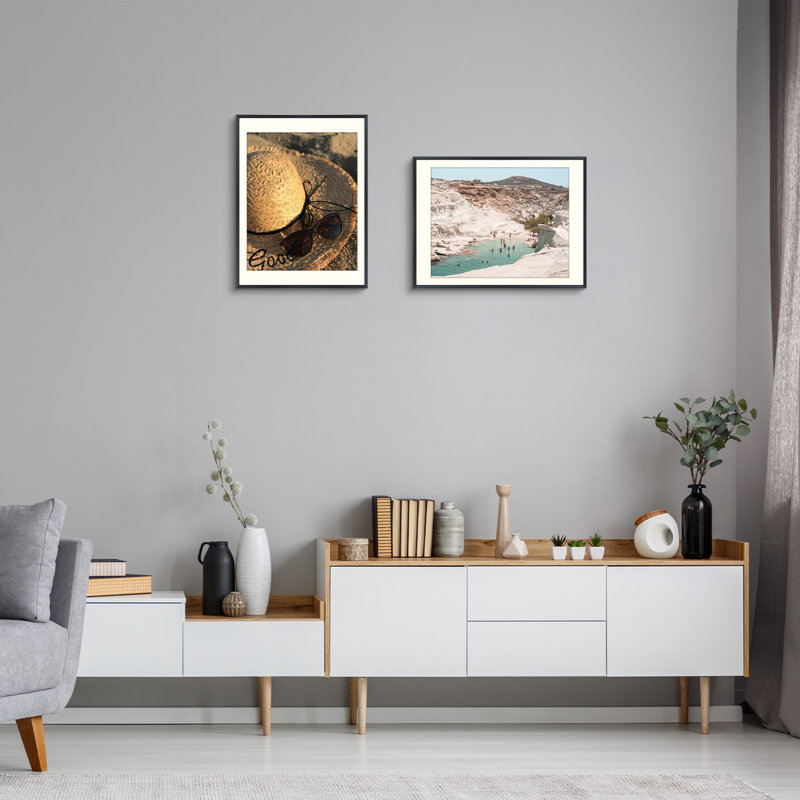 Drennon Metal Picture Frame, Photo Frames or Table Top and Wall Mounting, Black, 18" x 24"