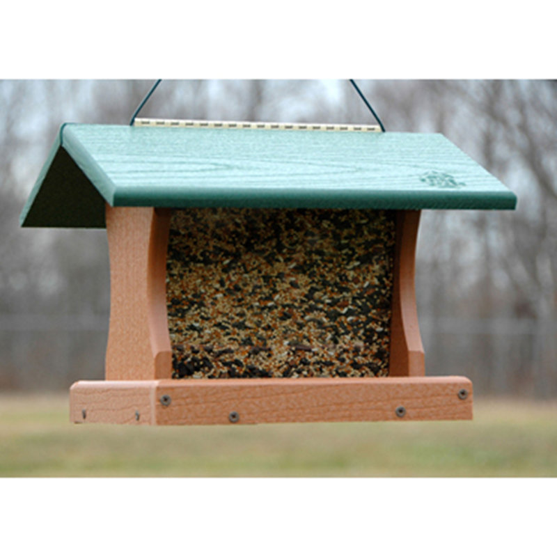 Metal Hanging Hopper Bird Feeder
