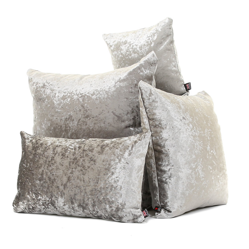 Square Throw Cushion, Medium, Silver