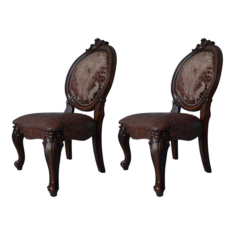Chaise d'appoint Knavel King Louis, Espresso, Espresso