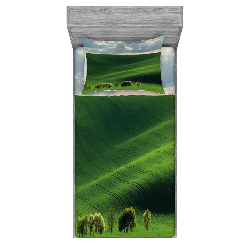 Microfiber Sheet Set, Twin Sheet Set + Fitted Sheet + 1 Pillowcase
