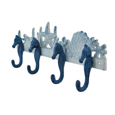 Katondra Iron Wall 4 - Hook Wall Mounted Coat Rack