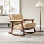Chaise d'appoint moderne, chaise berçante avec structure en bois-560511560