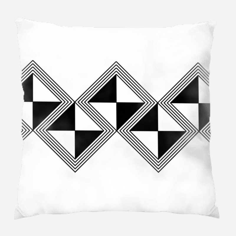 Geometric Microsuede Reversible Throw Pillow