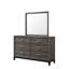 Mobilier de chambre à coucher contemporain en bois avec commode 6 tiroirs 1Pc-887047397
