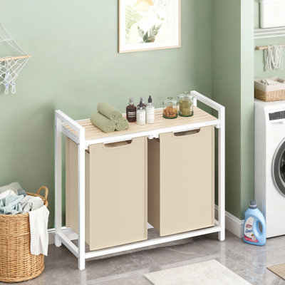 Doulgas 2 Removable 12.1-Gallon Liners Laundry Hamper