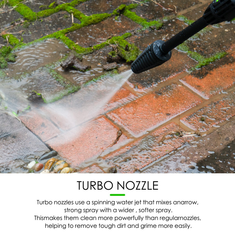 Nettoyeur haute pression électrique à eau froide 20 A 2085 psi 1,85 GPM avec baguette réglable