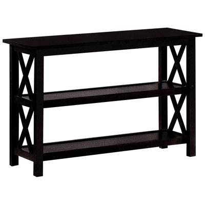 Console profonde avec tablettes spacieuses, rectangulaire, moderne et transitionnelle 2, ajoute du caractère à l'espace