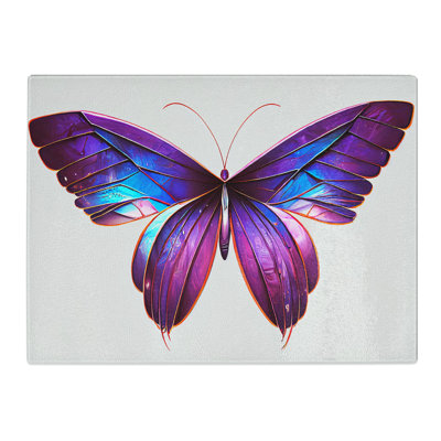 Boundless Butterfly  Glass Chopping Board