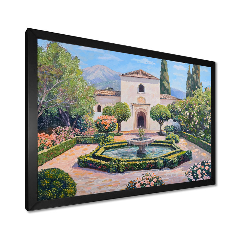 Décoration murale paysage andalou Rêves andalous Cordoue Espagne I - l'Islam, Noir, H 12 po x l 20 po