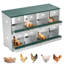 Boîte à nid de poule, boîte à œufs pour poules avec couvercle, boîtes à œufs en métal pour poulailler-995267121-995267120