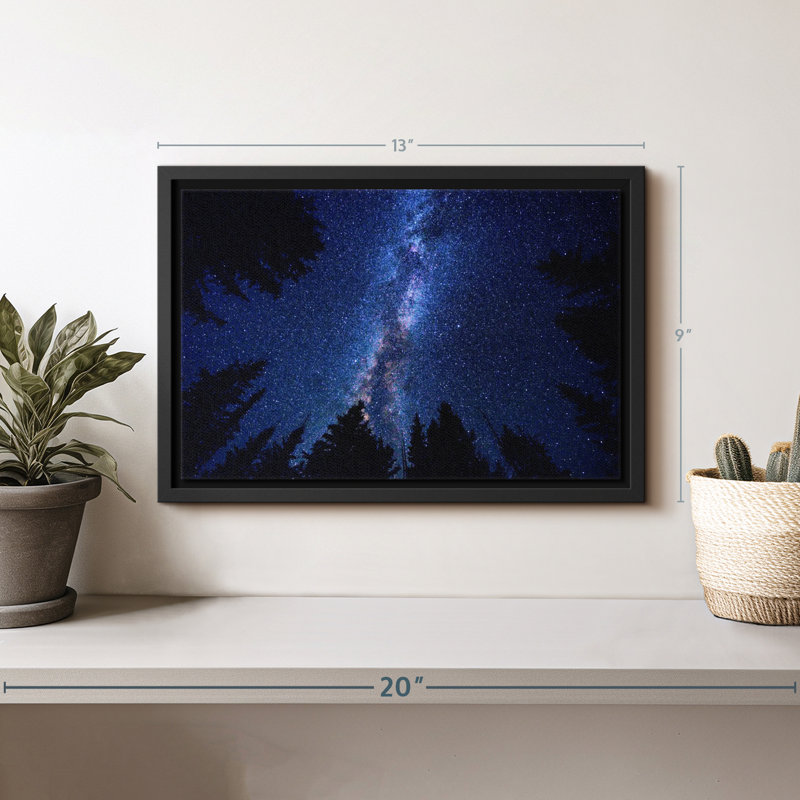 Impression sur toile Woodlands Milky Way, H 9 po x l 13 po