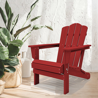 HDPE Foldable Outdoor Adirondack Chair