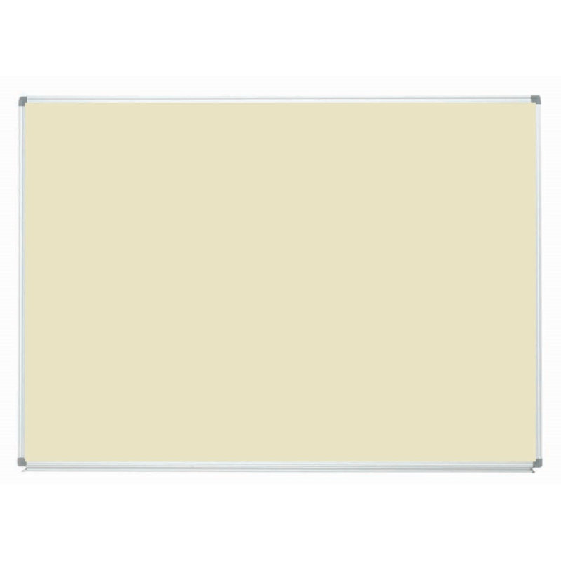 Tableau blanc mural, Blanc très luisant, Aluminium anodisé satiné clair, H 3 po x l 4 po