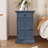 Classic Vintage Livingroom End Table Side Table With USB Ports And One Multifunctional Drawer With Cup Holders-864008590