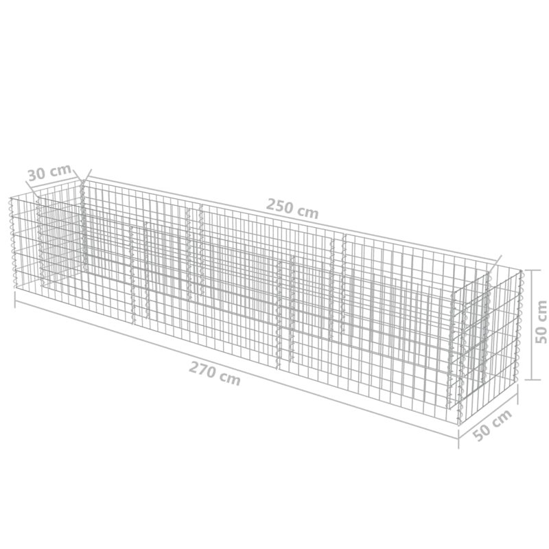 Raised Garden Bed, H 19,7 po x l 106,3 po x P 19,7 po