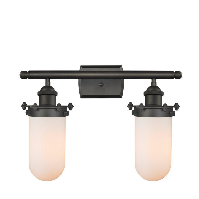 Éclairage pour salle de bain à intensité variable 2 lumières Briele Bare, Bronze huilé