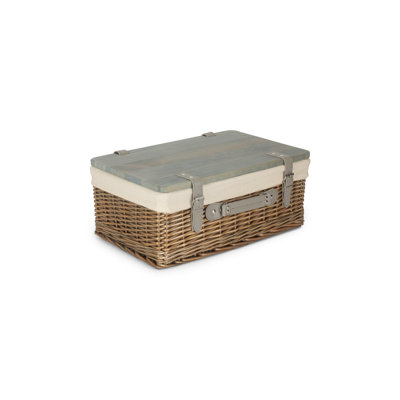 Wicker Gift or Storage Hamper with Lining