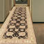 Wool Oriental Area Rug in Black/Cream