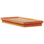 17 Stories LED Bed Frame Without Mattress Wax Brown Small Single Solid Wood