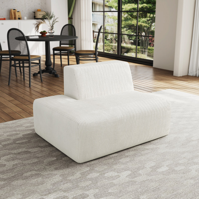 Berlare 128.8Cm Wide Side Chair, Beige