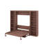 Lit escamotable double avec bureau et bibliothèque-1863814497