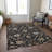 Machine Washable Indoor/Outdoor Cicel ACN1137 Black Rug-109489812
