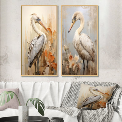 Pelicans Tranquil Perch - Pelican Wall Decor Set Of 2