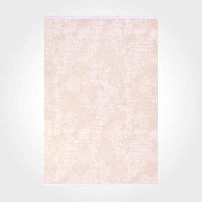 Tapis crème moderne antidérapant lavable à la machine