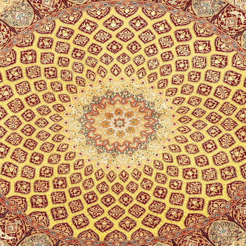 Oriental Indoor Rug, Round 3'