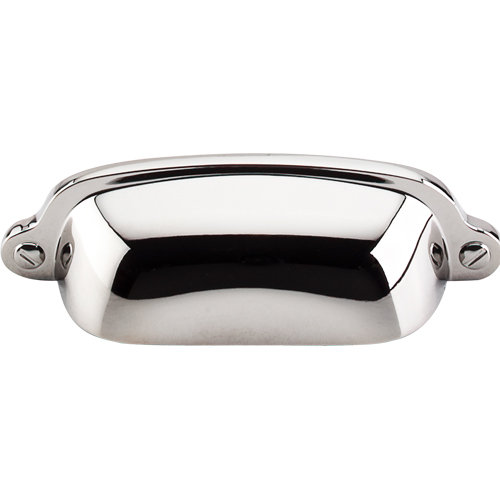 Charlotte 2 9/16" Center to Center Cup/Bin pull, Polished Nickel