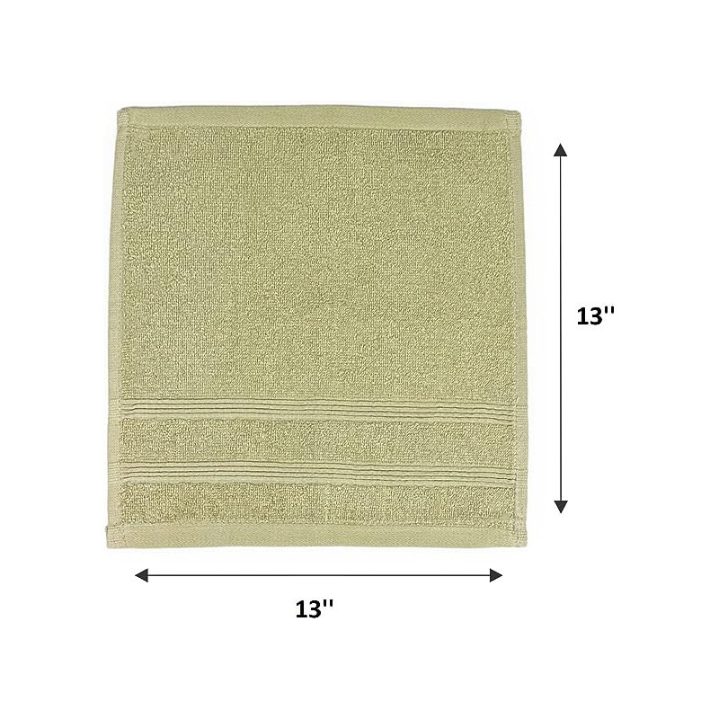 100% Cotton Midweight Washcloth, Linen