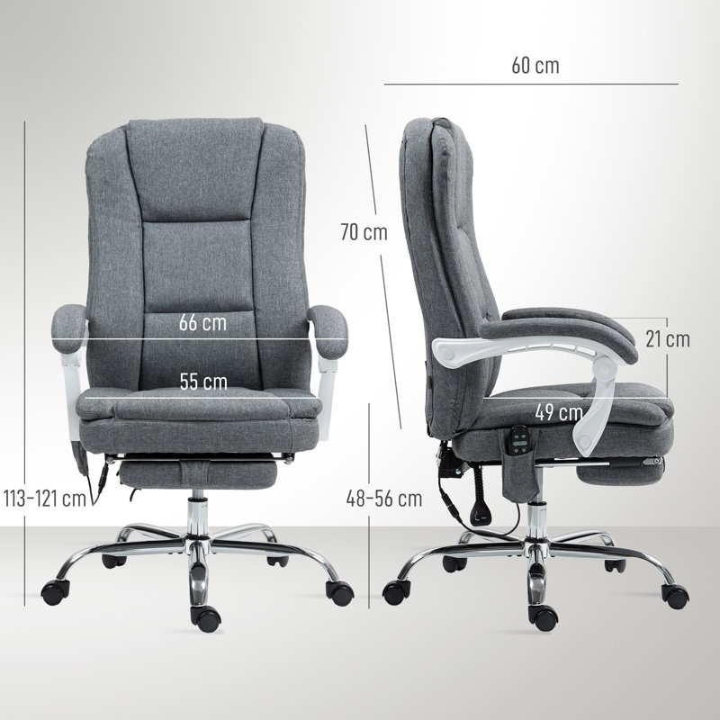 Latitude Run Linen Office Chair